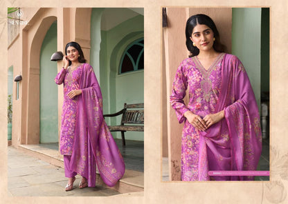 Sabaya Silk Vol 9 Sunrise Modal Silk Pant Style Suits Exporter