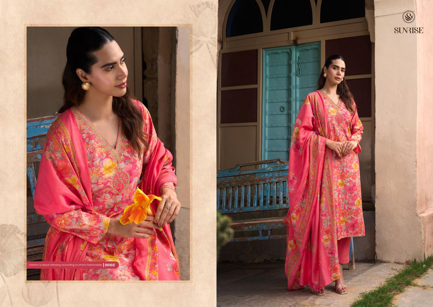 Sabaya Silk Vol 9 Sunrise Modal Silk Pant Style Suits Exporter