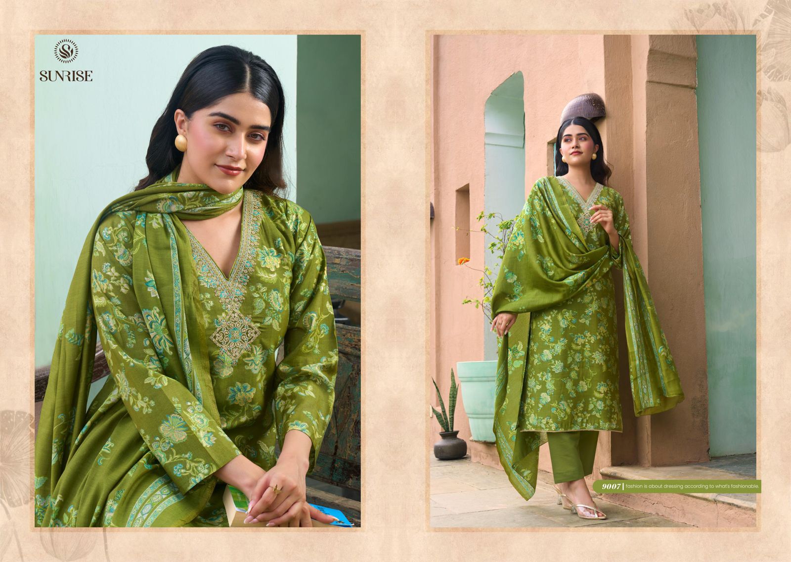 Sabaya Silk Vol 9 Sunrise Modal Silk Pant Style Suits Exporter