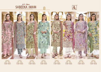 Sabeeka Imam Alok Cambric Cotton Karachi Salwar Suits Exporter India