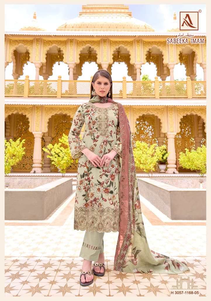 Sabeeka Imam Alok Cambric Cotton Karachi Salwar Suits Exporter India