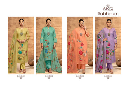 Sabhnam Radhika Fashion Azara Pure Lawn Karachi Salwar Suits Exporter India