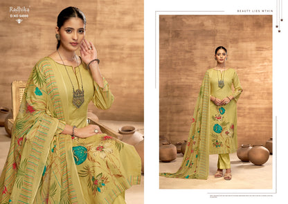 Sabhnam Radhika Fashion Azara Pure Lawn Karachi Salwar Suits Exporter India