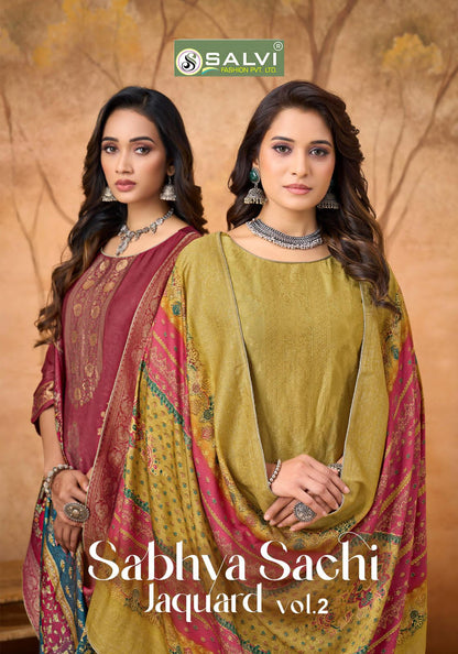 Sabhya Sachi Jaquard Vol 2 Salvi Fashion Pashmina Suits Wholesale Price