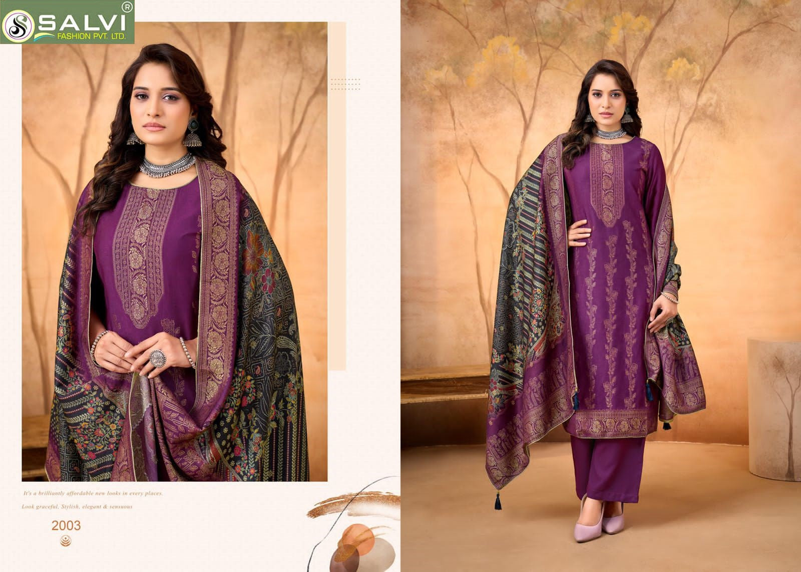 Sayuri Winter Salvi Fashion Pashmina Suits Wholesaler India