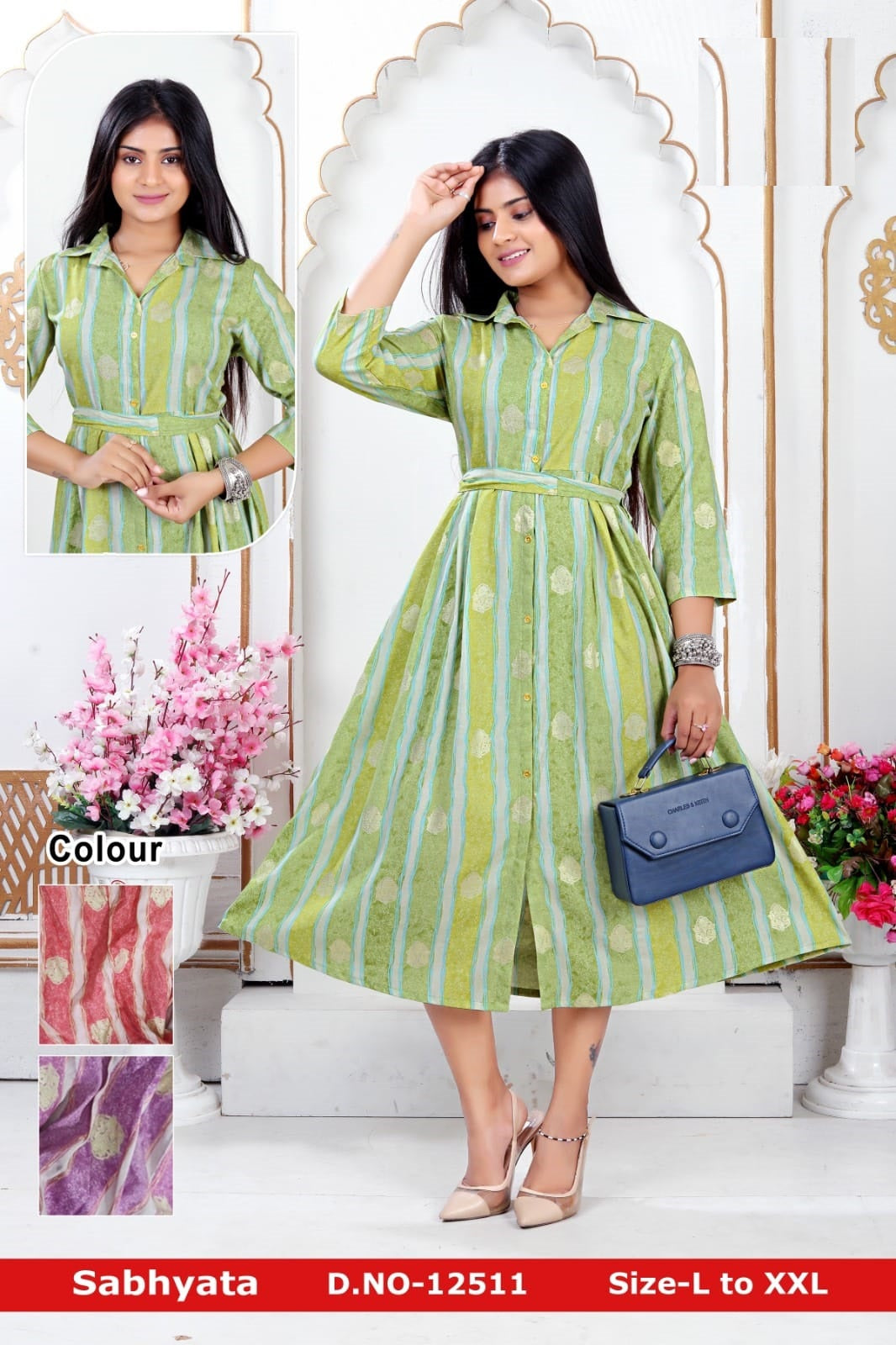 Sabhyata Jnx Rayon A-Line Kurti Supplier Gujarat