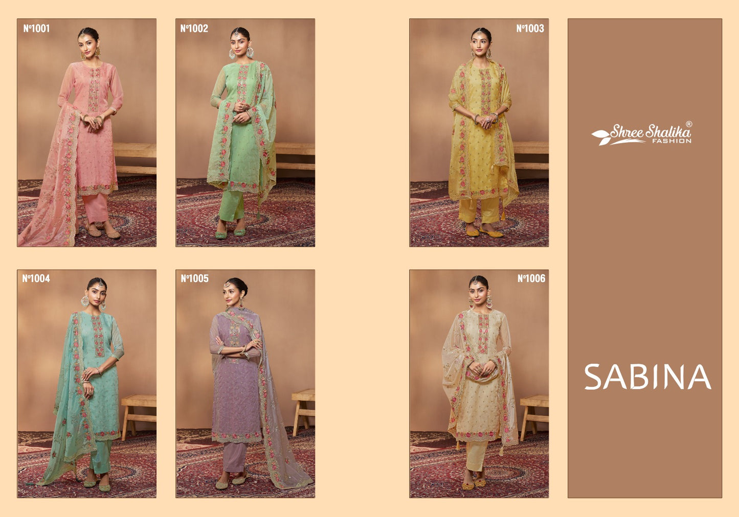 Sabina Shree Shalika Fashion Organza Pant Style Suits Exporter India