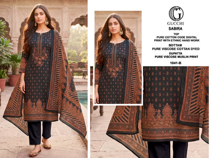Sabira 1041 Gucchi Cotton Pant Style Suits Exporter