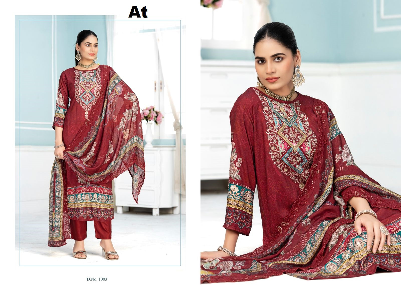 Sabira At Pashmina Suits Wholesale Price