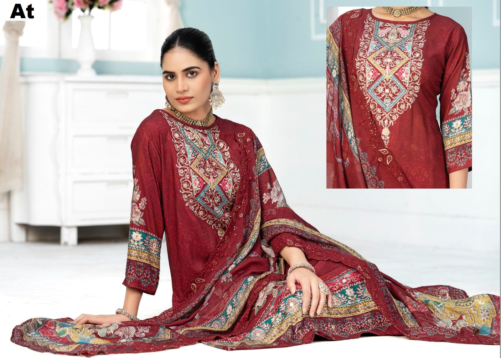 Sabira At Pashmina Suits Wholesale Price