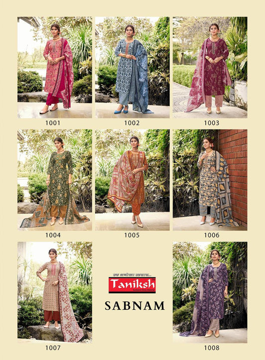 Sabnam Vol 1 Taniksh Capsule Readymade Pant Style Suits Exporter Ahmedabad