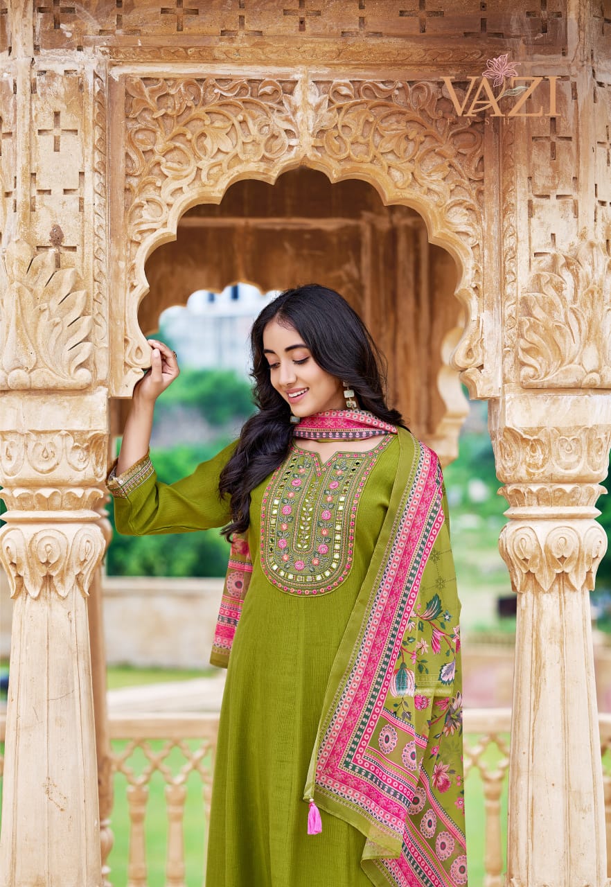 Saboori Vazi Fashion Viscose Readymade Anarkali Suits Supplier Gujarat