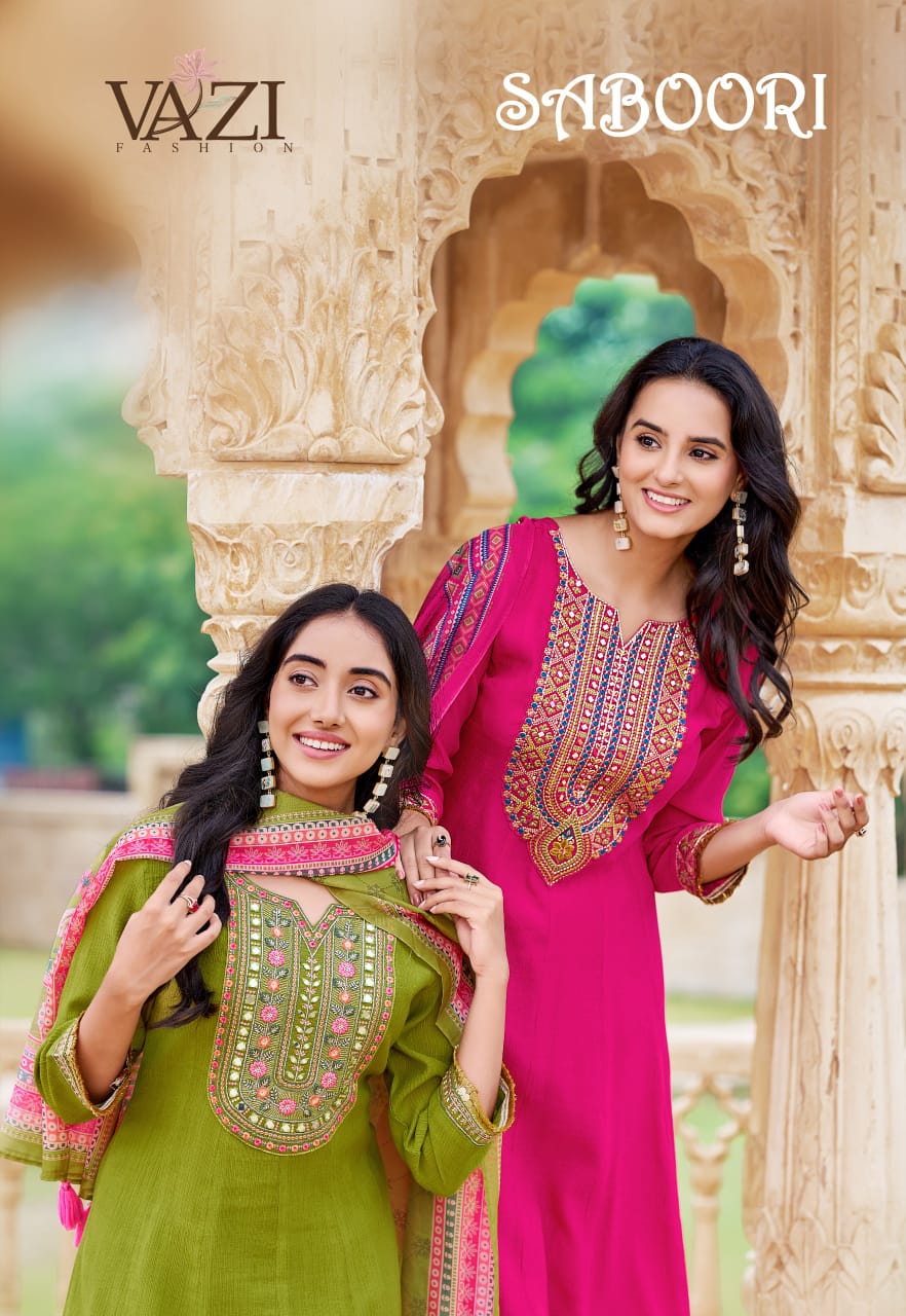 Saboori Vazi Fashion Viscose Readymade Anarkali Suits Supplier Gujarat