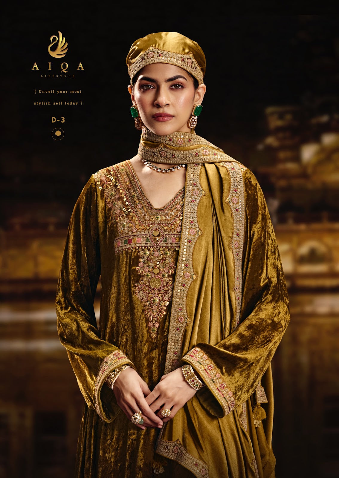 Sabr Aiqa Viscose Velvet Suits Manufacturer India