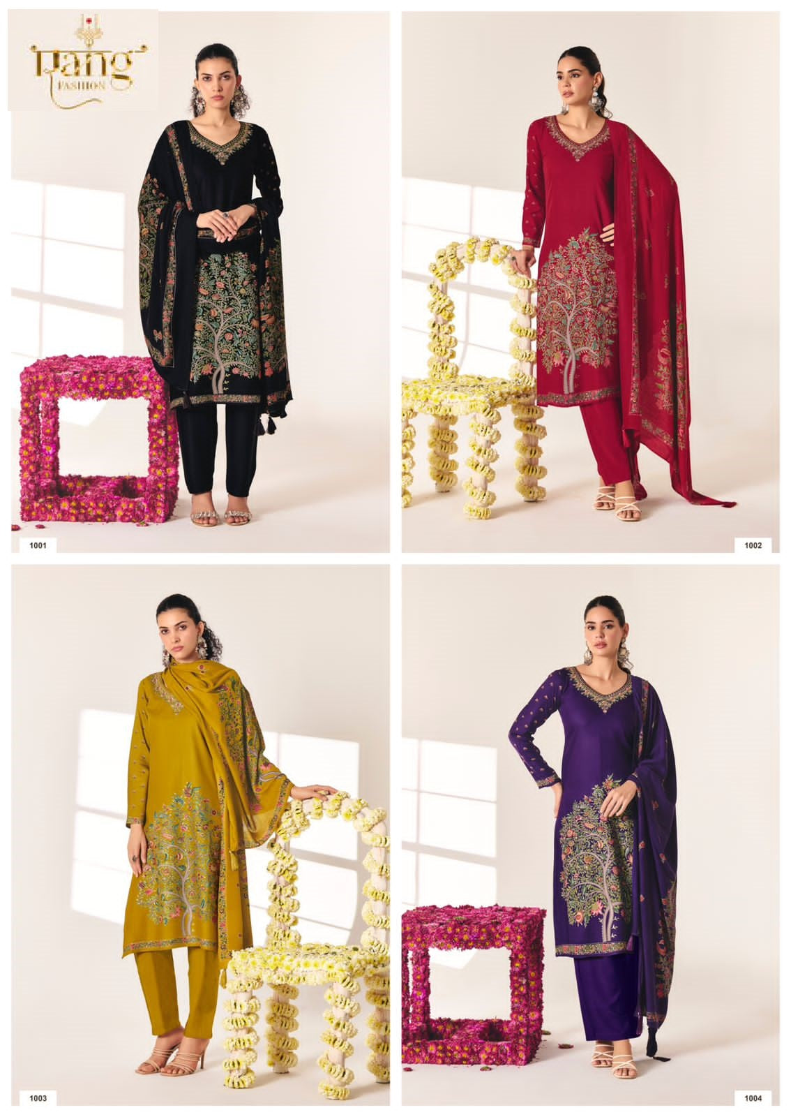 Sabr Rang Fashion Pashmina Suits Manufacturer Gujarat