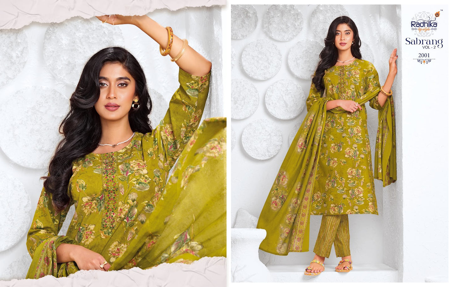 Sabrang Vol 2 Radhika Lifestyle Readymade Cotton Pant Suits Supplier Ahmedabad