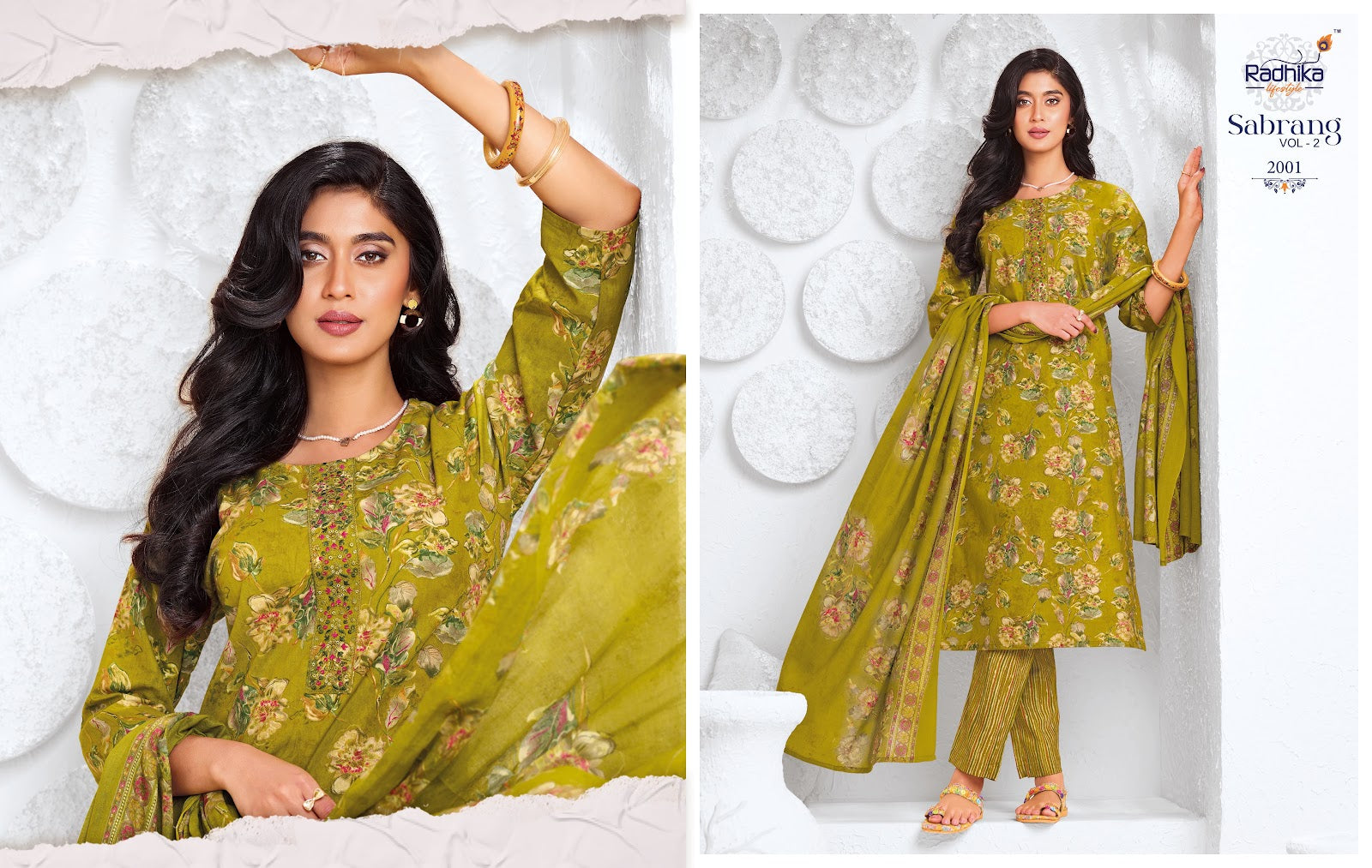 Sabrang Vol 2 Radhika Lifestyle Readymade Cotton Pant Suits Supplier Ahmedabad