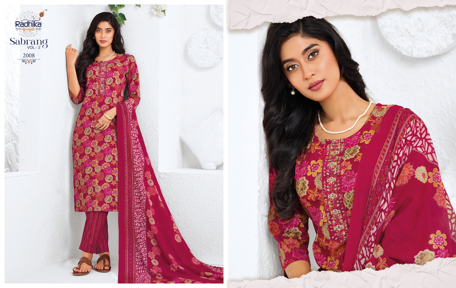 Sabrang Vol 2 Radhika Lifestyle Readymade Cotton Pant Suits Supplier Ahmedabad