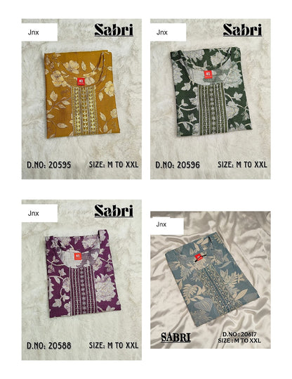 Sabri Jnx Vertican Kurti With Pocket Wholesale Price