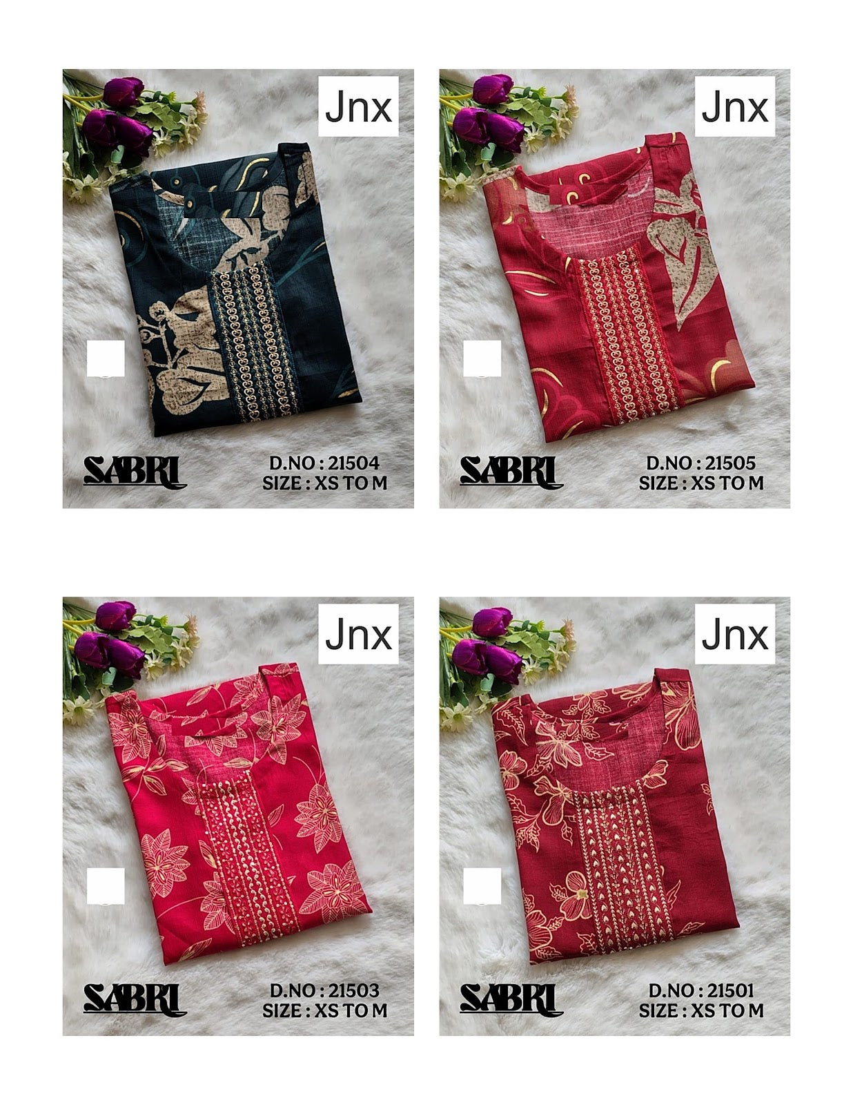 Sabri Jnx Vertican Kurtis Exporter India