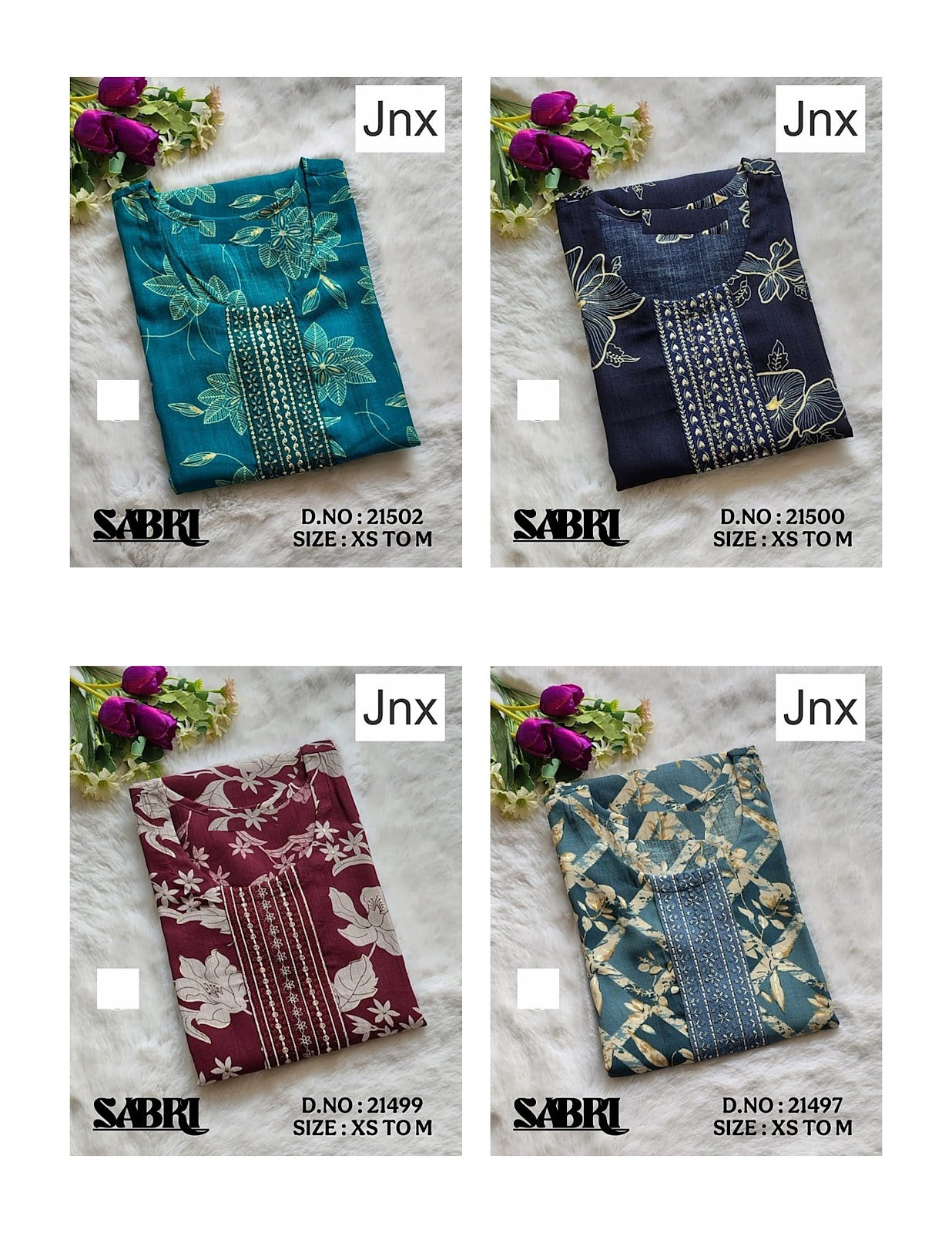 Sabri Jnx Vertican Kurtis Exporter India
