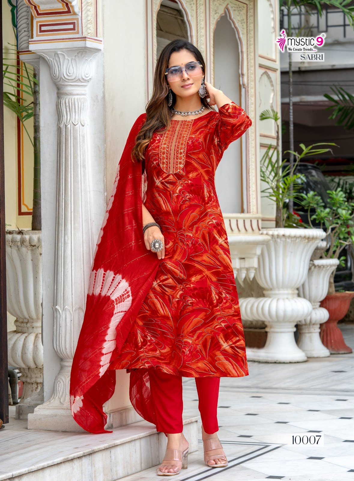 Sabri Vol 10 Mystic 9 Rayon Readymade Pant Style Suits Supplier Ahmedabad