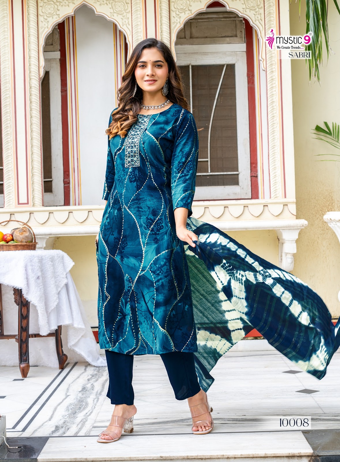 Sabri Vol 10 Mystic 9 Rayon Readymade Pant Style Suits Supplier Ahmedabad
