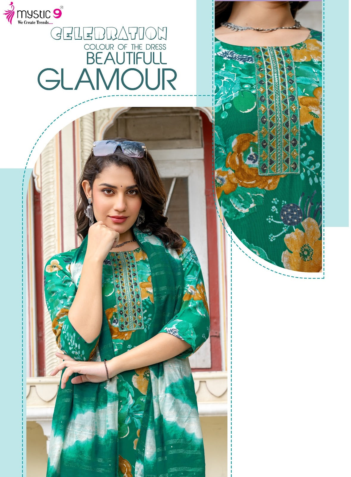 Sabri Vol 10 Mystic 9 Rayon Readymade Pant Style Suits Supplier Ahmedabad