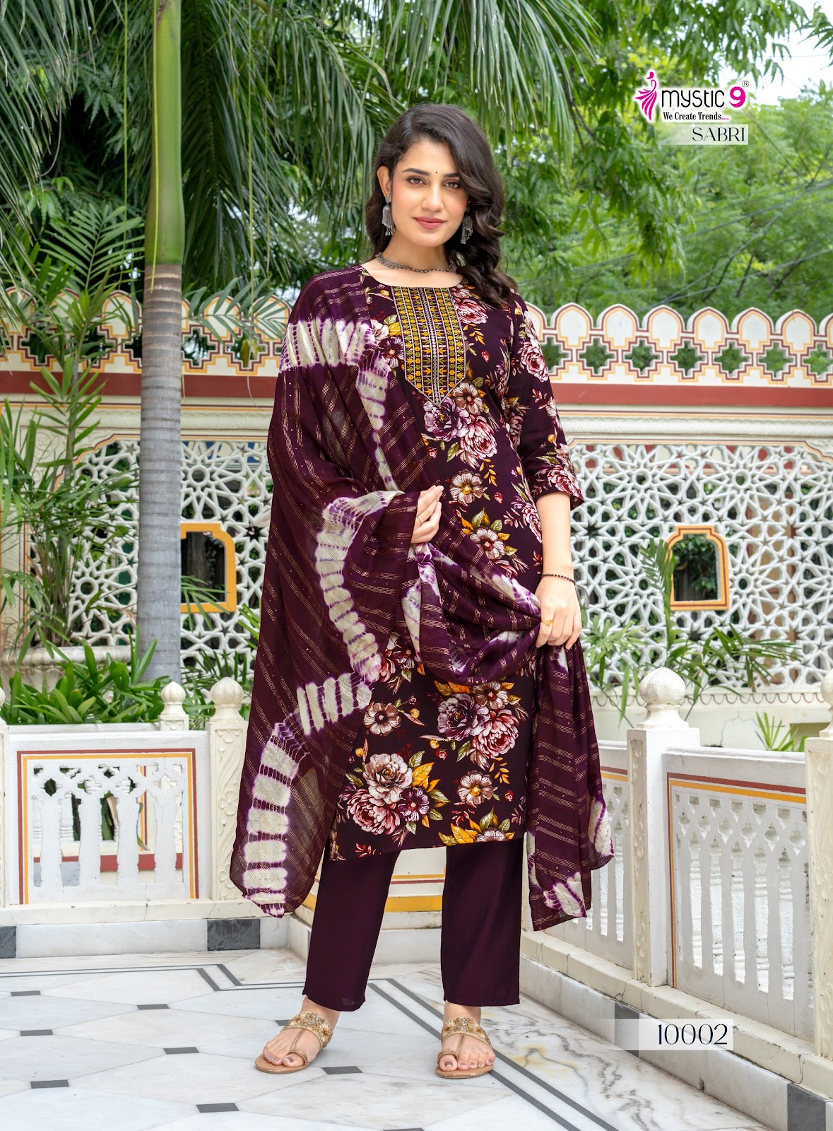 Sabri Vol 10 Mystic 9 Rayon Readymade Pant Style Suits Supplier Ahmedabad