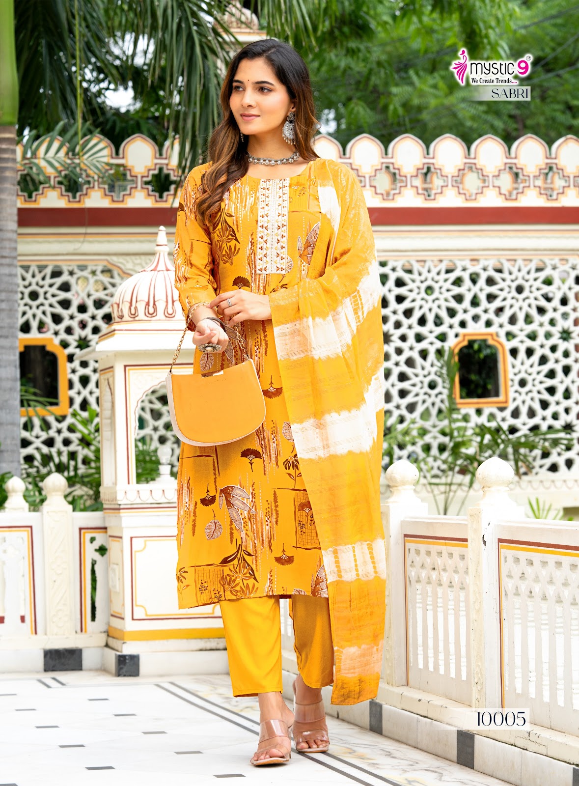 Sabri Vol 10 Mystic 9 Rayon Readymade Pant Style Suits Supplier Ahmedabad