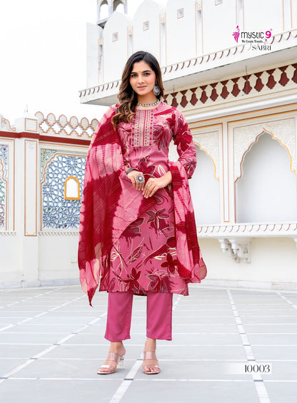 Sabri Vol 10 Mystic 9 Rayon Readymade Pant Style Suits Supplier Ahmedabad