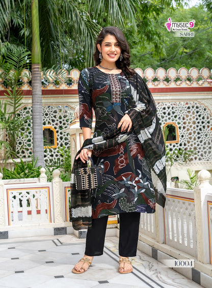 Sabri Vol 10 Mystic 9 Rayon Readymade Pant Style Suits Supplier Ahmedabad