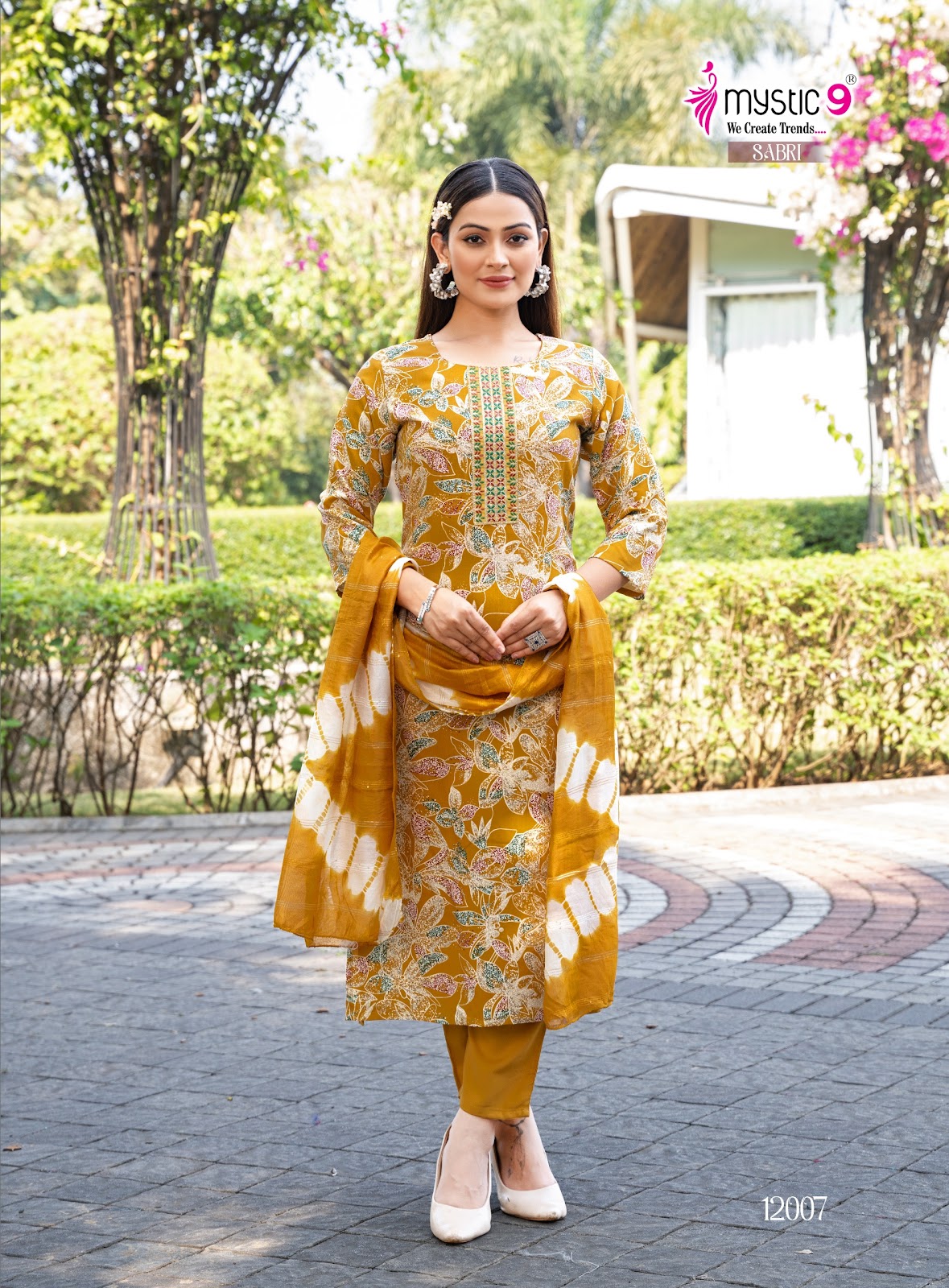 Sabri Vol 12 Mystic 9 Rayon Readymade Pant Style Suits Wholesale