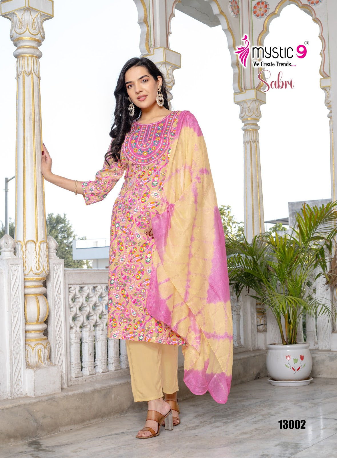 Sabri Vol 13 Mystic 9 Rayon Readymade Pant Style Suits Manufacturer India