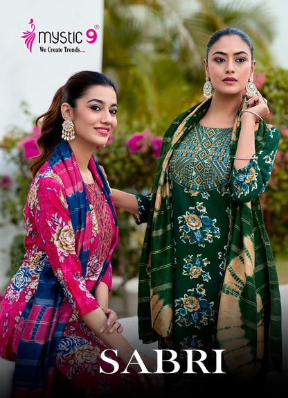 Sabri Vol 14 Mystic 9 Rayon Readymade Pant Style Suits Supplier India