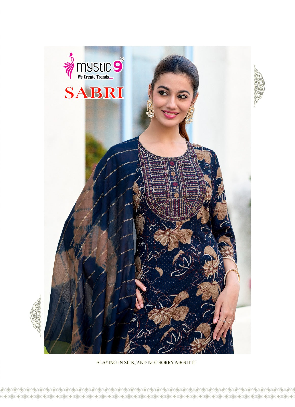 Sabri Vol 14 Mystic 9 Rayon Readymade Pant Style Suits Supplier India