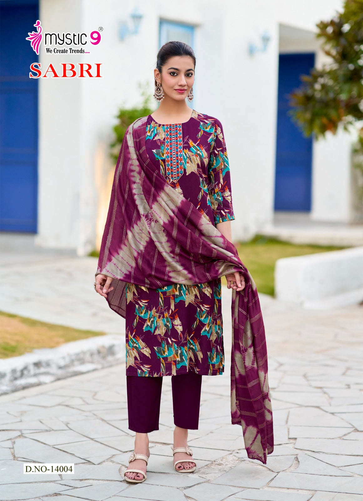 Sabri Vol 14 Mystic 9 Rayon Readymade Pant Style Suits Supplier India