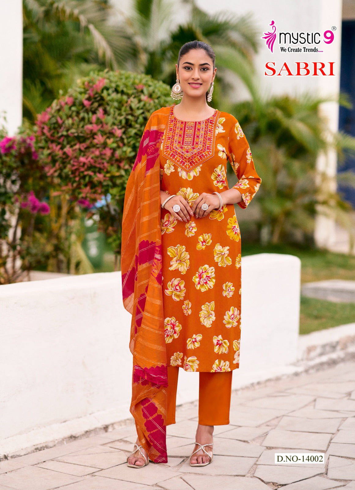 Sabri Vol 14 Mystic 9 Rayon Readymade Pant Style Suits Supplier India