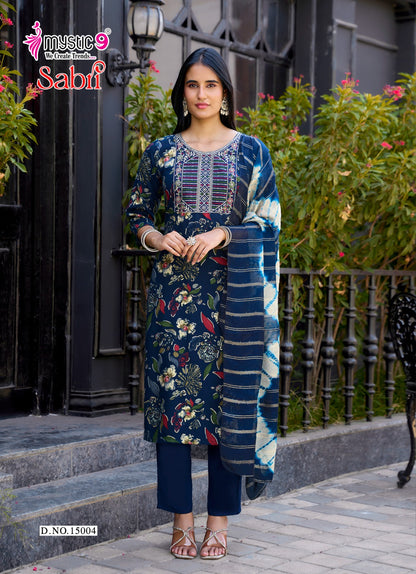 Sabri Vol 15 Mystic 9 Rayon Readymade Pant Style Suits Exporter Gujarat