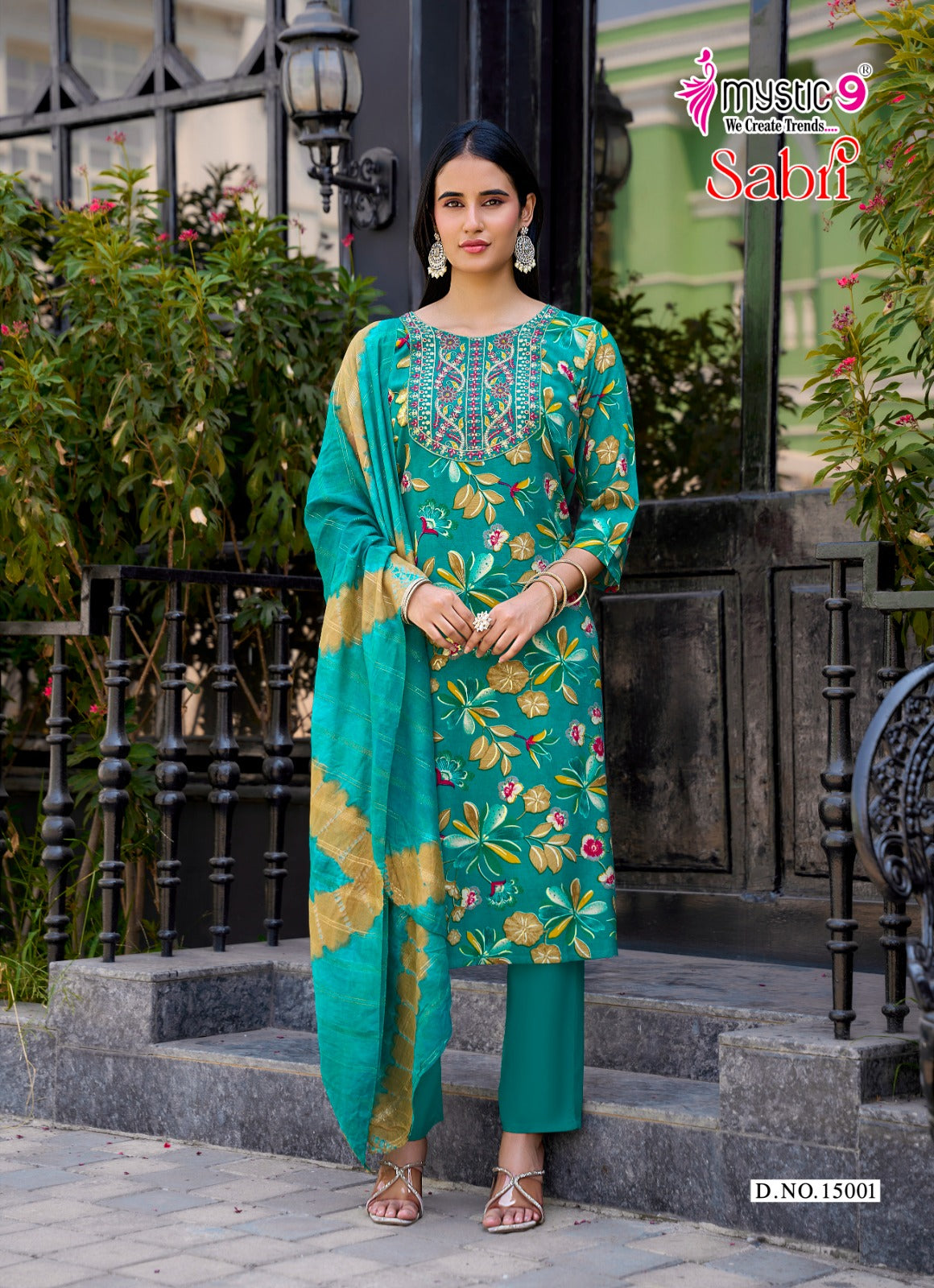 Sabri Vol 15 Mystic 9 Rayon Readymade Pant Style Suits Exporter Gujarat