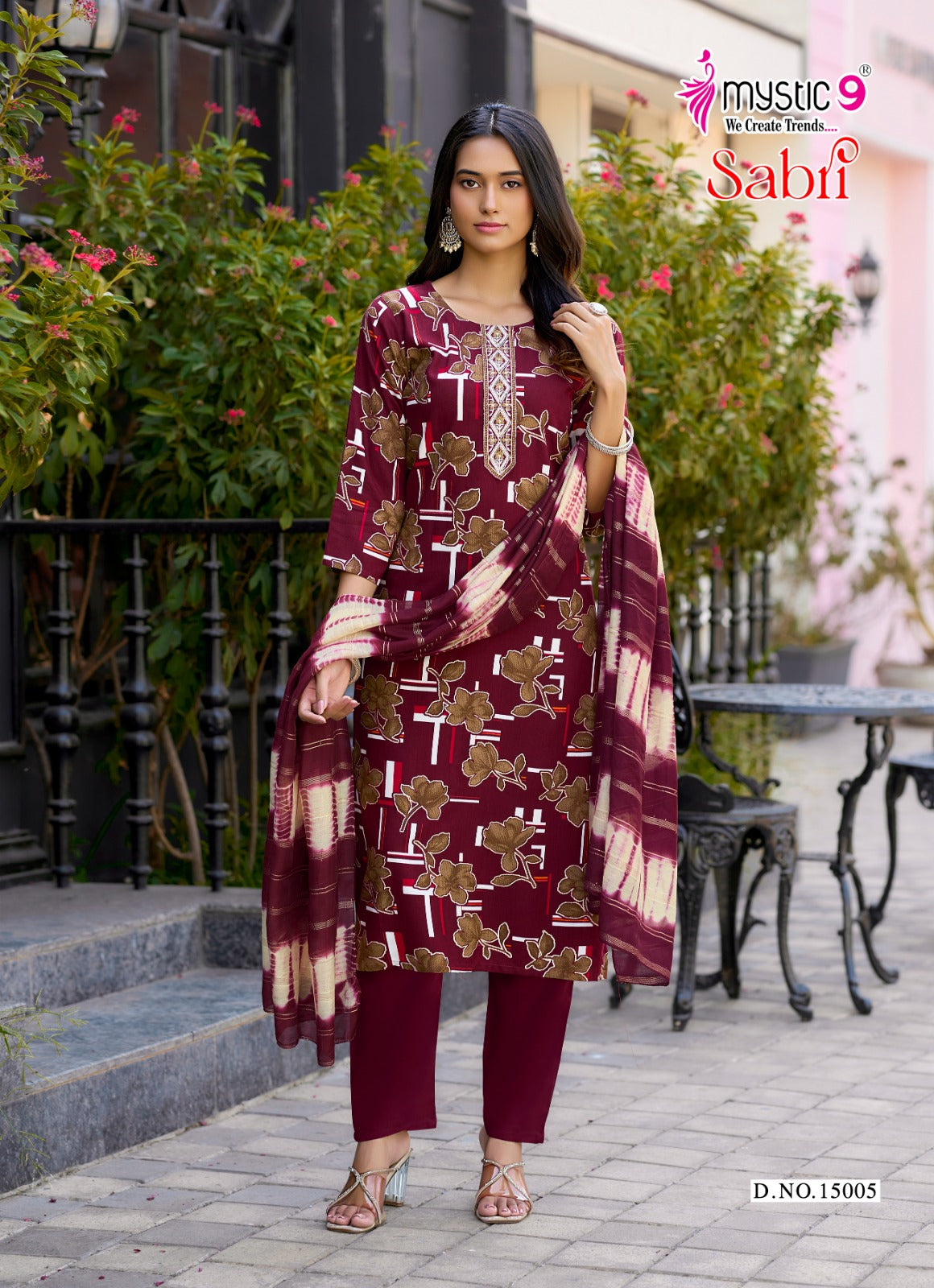 Sabri Vol 15 Mystic 9 Rayon Readymade Pant Style Suits Exporter Gujarat