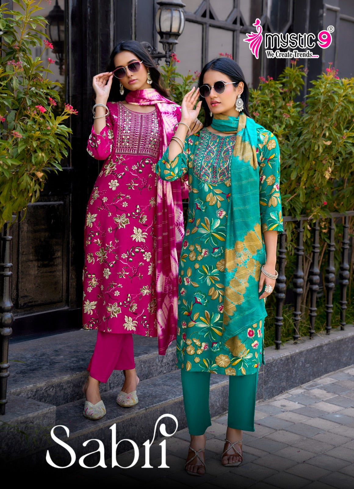 Sabri Vol 15 Mystic 9 Rayon Readymade Pant Style Suits Exporter Gujarat