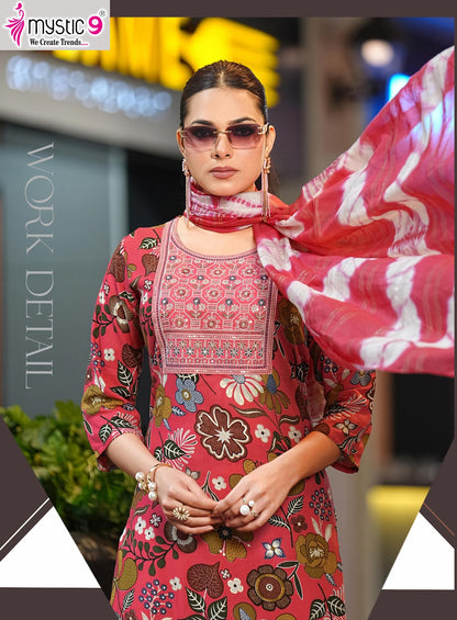 Sabri Vol 16 Mystic 9 Rayon Readymade Pant Style Suits Wholesale Price
