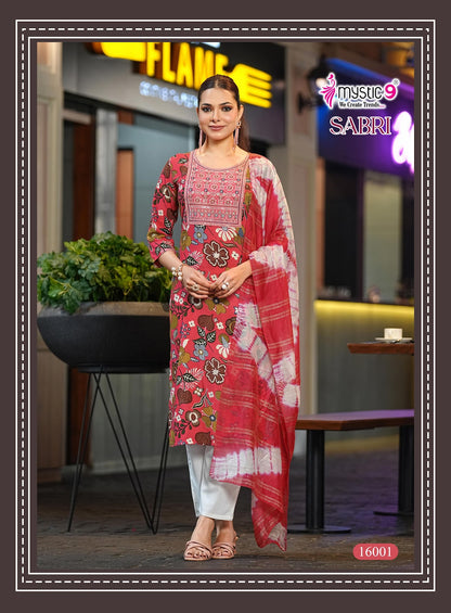 Sabri Vol 16 Mystic 9 Rayon Readymade Pant Style Suits Wholesale Price
