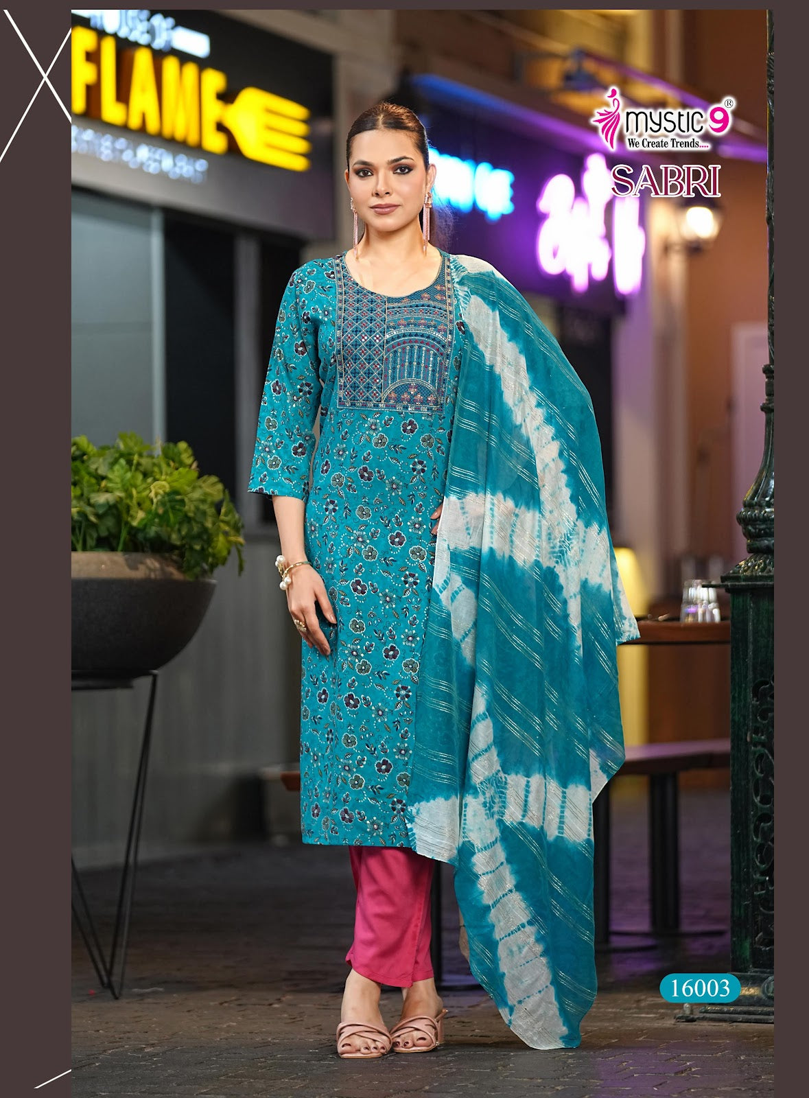 Sabri Vol 16 Mystic 9 Rayon Readymade Pant Style Suits Wholesale Price