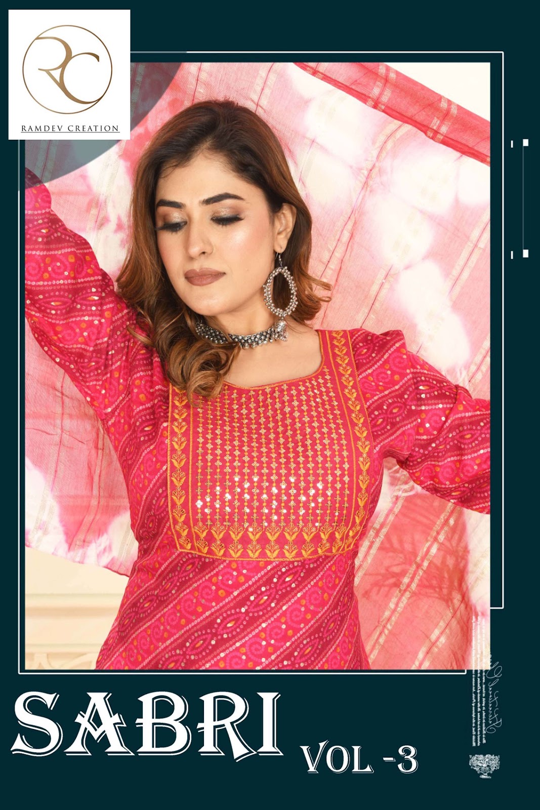 Sabri Vol 3 Ramdev Creation Capsule Readymade Pant Style Suits Manufacturer