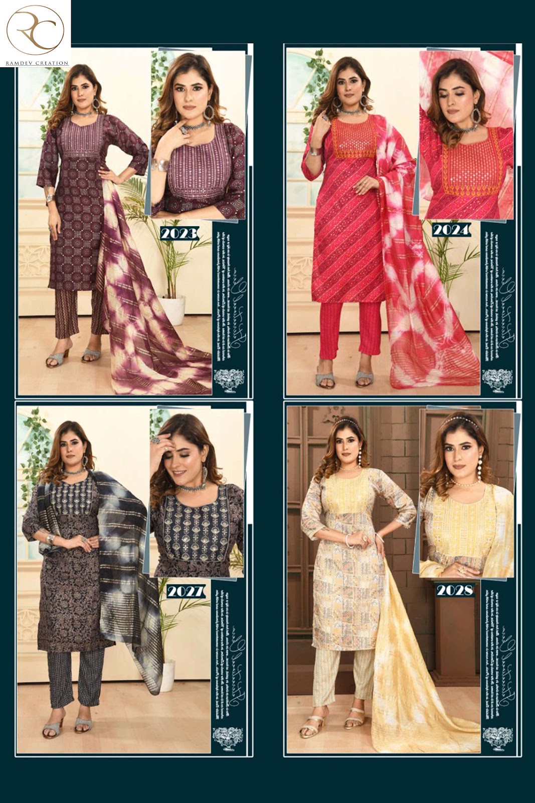 Sabri Vol 3 Ramdev Creation Capsule Readymade Pant Style Suits Manufacturer