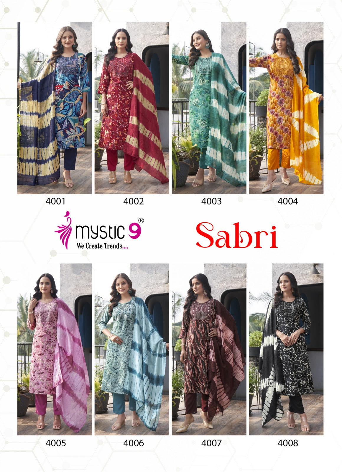 Sabri Vol 4 Mystic 9 Rayon Foil Readymade Pant Style Suits Wholesaler Ahmedabad