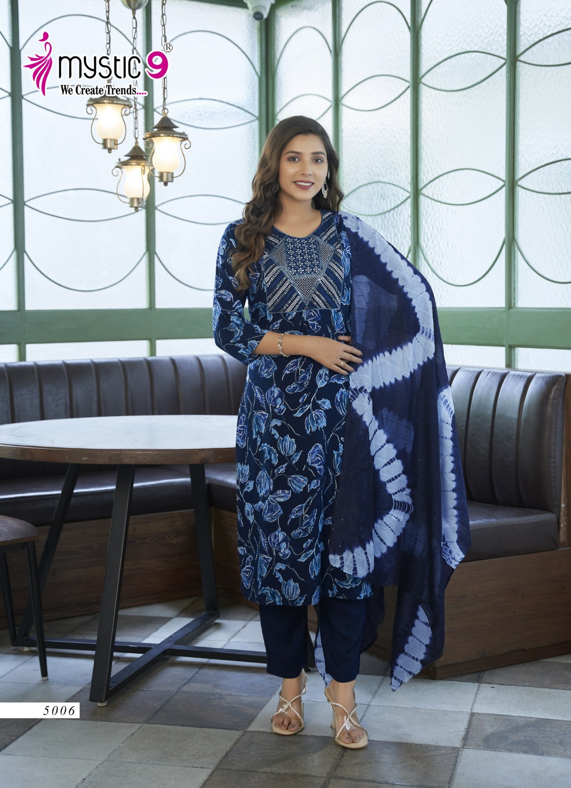 Sabri Vol 5 Mystic 9 Rayon Readymade Pant Style Suits Wholesaler India