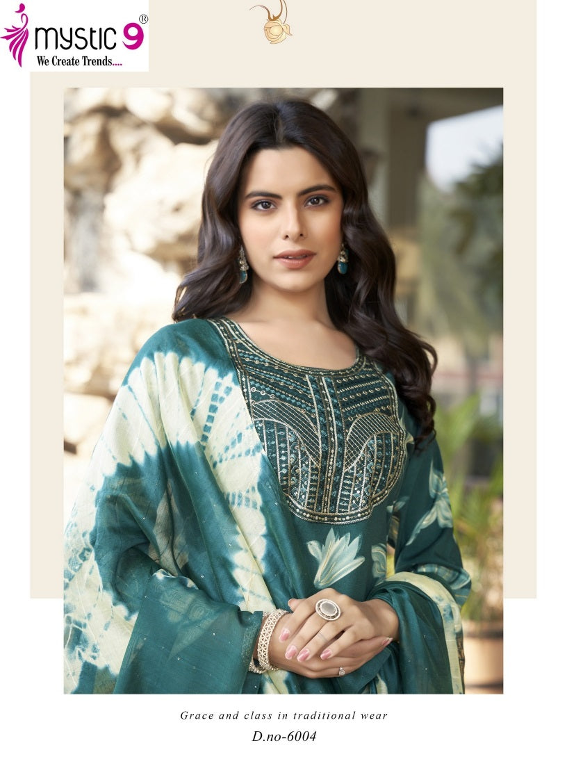 Sabri Vol 6 Mystic 9 Rayon Readymade Pant Style Suits Exporter Ahmedabad